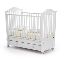 Кроватка Nuovita Sorriso Swing маятник продольный bianco белый