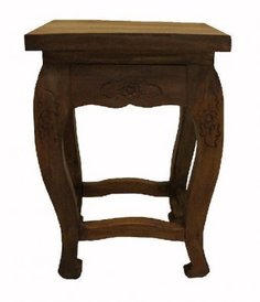 Кофейный резной столик, h=50см No Brand