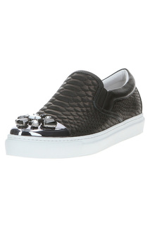 Слипоны женские STOKTON 703-D черные 36 RU