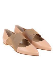 Балетки женские Stuart Weitzman ELASTEX/VL08825 бежевые 40 RU