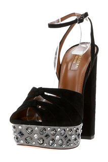 Босоножки женские AQUAZZURA PRTHIGS0SUE000 черные 39 RU