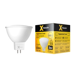 Лампочка светодиодная XF-GU5.3-3W-3000K-12V, Арт.: 48335 10 штук
