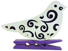 Елочная игрушка Томик Зимняя птица 2017-6 5 см 1 шт.