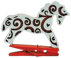 Елочная игрушка Томик Лошадка 2017-5 6,5 см 1 шт.