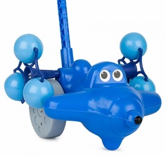 Каталка на палочке РосИгрушка Самолётик Молния, 65 см