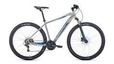 Велосипед Forward Apache 29 3.2 disc 2021 рост 17" серый/синий