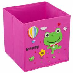 Кофр с аппликацией "Лягушонок", Д300 Ш300 В300, розовый, UC-120 Handy Home