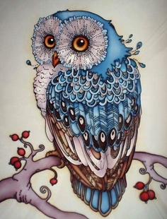 Картина по номерам Colibri, Птицы: Синяя сова, 40х50см
