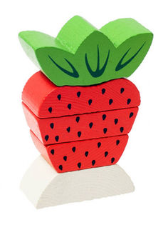 Пирамидка безосевая "Ягодка", 5 деталей, арт. 516 Томик