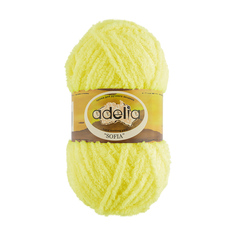 Пряжа Adelia Sofia, 100% полиэстер, 10*50 г, 90 м+-6 м, №34, лимонный