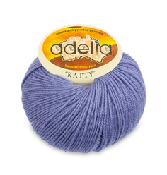 Пряжа Adelia Katty, 100% шерсть, 10*50 г, 150 м+-10 м, №22, темно-голубой