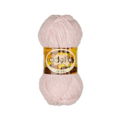 Пряжа Adelia Kiss, 100% полиэстер, 10*50 г, 145 м+-7 м, №05, светло-розовый