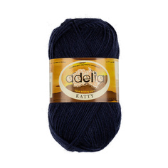 Пряжа Adelia Katty, 100% шерсть, 10*50 г, 150 м+-10 м, №18, темный джинсовый