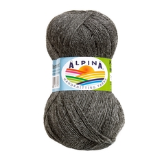 Пряжа Alpina Klement, 80% альпака, 20% мериносовая шерсть, 4*50 г, 300 м+-10 м, №08, серый