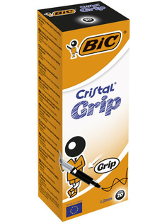 Ручка шариковая BIC Cristal Grip Коробка x20 черный