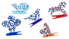 Набор елочных игрушек Томик Кружево 2017-2 8 см 5 шт.