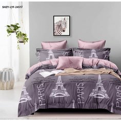 Пододеяльник евро 200х220 см поплин Стиль де франс Ивановотекстиль