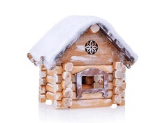 Новогоднее украшение "Зимняя избушка" Томик