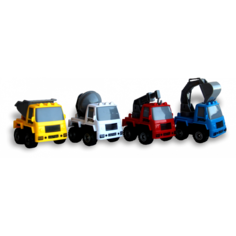 Игровой набор Toys Neo Строительные машины с инерционным механизмом, 4 шт.