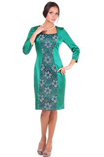 Платье женское Olivegrey OZ12-PL10(LINES) зеленое 50