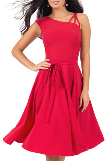 Платье женское Grey Cat GPL00176L(KLIVIA) красное 52