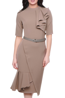 Платье женское Grey Cat GPL00177V(JANNA) бежевое 42