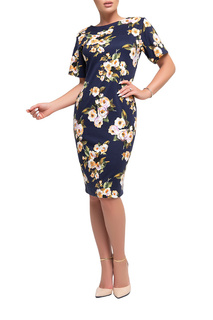 Платье женское Петербургский Швейный Дом 1351-1 синее 52