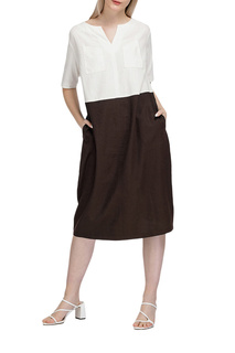 Платье женское Helmidge 10059 коричневое 52