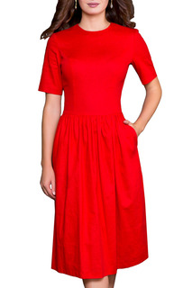 Платье женское Grey Cat GPL00119L(VANILLE) красное 46