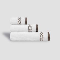 Полотенце Togas Миа 50x100 см, белоснежный с шоколадным, 10.00.01.1277