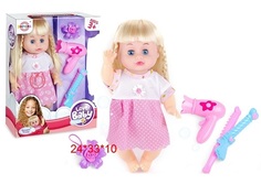 Кукла ZHORYA звук, фен, плойка, резинка для волос, 24*33*10 см ZY1114174