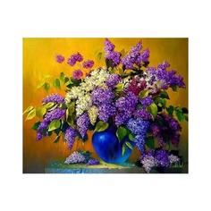 Картина по номерам красками, 40*50 см, GX1932 "Букет сирени" Дамское счастье