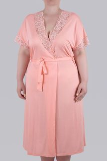 Халат женский Литвин 407 оранжевый 4XL