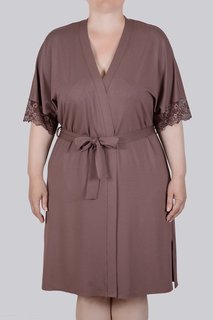 Халат женский Литвин 0330м коричневый 3XL