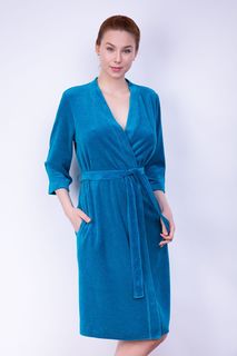 Халат женский Литвин 0070/1 голубой 3XL