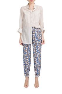 Брюки женские Helmidge 10048 бежевые 52