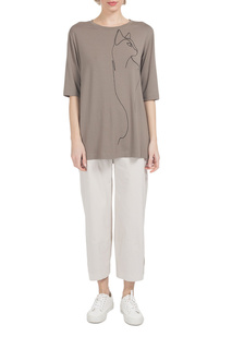 Брюки женские Helmidge 10099 бежевые 48