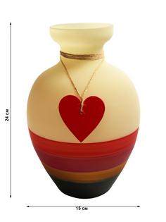 Ваза Эвис средняя БЭЙЗ-2 Сердечко ЗАЛИНА-2 h-24см d-15см Evis