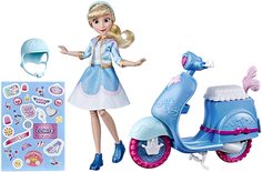 Игровой набор Disney Princess кукла Золушка и скутер E9999