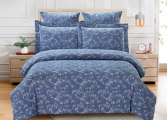 Постельное белье Cleo "Cotton Jacquard" сатин-жаккард CJ-06; Евро 4 наволочки