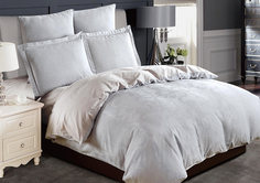 Постельное белье Cleo "Tencel Jacquard" из тенсел-жаккарда TJ-008; Семейный 4 наволочки