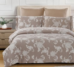 Постельное белье Cleo "Cotton Jacquard" сатин-жаккард CJ-018; Евро 4 наволочки