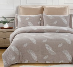Постельное белье Cleo "Cotton Jacquard" сатин-жаккард;CJ-020; Евро 4 наволочки