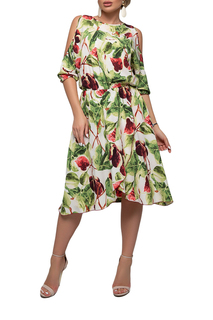 Повседневное платье женское Петербургский швейный дом 1300 зеленое 46