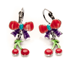 Серьги из бижутерного сплава с эмалью Moon Paris C&C-BO10436