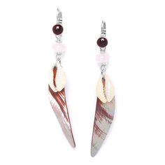 Серьги из бижутерного сплава с перламутром/ракушкой Nature Bijoux NB20.2-12-74703