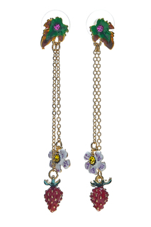 Серьги из бижутерного сплава с эмалью/стразами Moon Paris MBT-1901-006