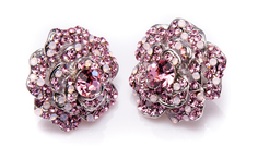 Серьги из бижутерного сплава с кристаллом/стразами Moon Paris MB-1705-025