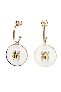 Серьги из бижутерного сплава с эмалью Moon Paris MIK-1902-008