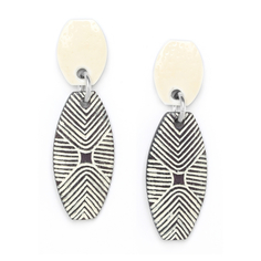 Серьги из бижутерного сплава с деревом Nature Bijoux NB20.2-12-75031